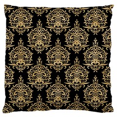 Black And Cream Ornament Damask Vintage Standard Flano Cushion Case (two Sides) by ConteMonfrey