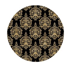 Black And Cream Ornament Damask Vintage Mini Round Pill Box (pack Of 3) by ConteMonfrey