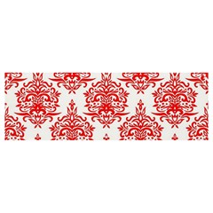 White And Red Ornament Damask Vintage Banner And Sign 12  X 4  by ConteMonfrey