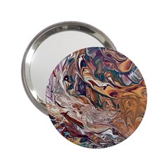 Abstract Ammonite I 2 25  Handbag Mirrors by kaleidomarblingart