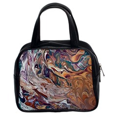 Abstract Ammonite I Classic Handbag (two Sides) by kaleidomarblingart