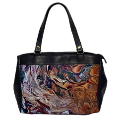 Abstract Ammonite I Oversize Office Handbag by kaleidomarblingart