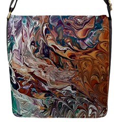 Abstract Ammonite I Flap Closure Messenger Bag (s) by kaleidomarblingart