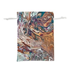 Abstract Ammonite I Lightweight Drawstring Pouch (m) by kaleidomarblingart