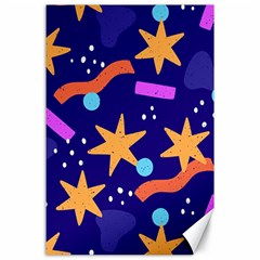 Star Abstract Pattern Wallpaper Canvas 24  X 36  by Wegoenart