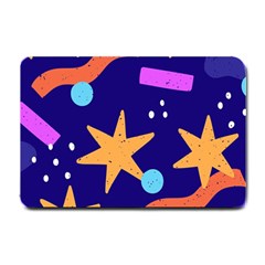 Star Abstract Pattern Wallpaper Small Doormat  by Wegoenart