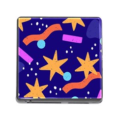 Star Abstract Pattern Wallpaper Memory Card Reader (square 5 Slot) by Wegoenart