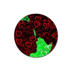 Few Love Heart Hearts Romance Magnet 3  (Round)