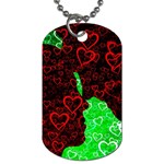 Few Love Heart Hearts Romance Dog Tag (Two Sides) Back