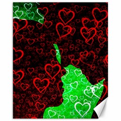 Few Love Heart Hearts Romance Canvas 16  x 20 