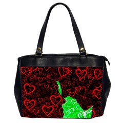 Few Love Heart Hearts Romance Oversize Office Handbag (2 Sides)