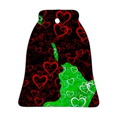 Few Love Heart Hearts Romance Bell Ornament (Two Sides)