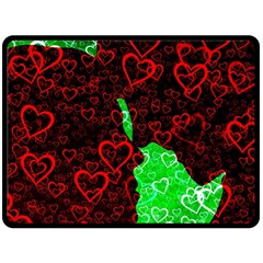 Few Love Heart Hearts Romance Double Sided Fleece Blanket (Large) 