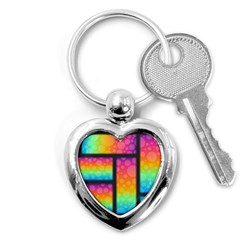 Background Colorful Abstract Key Chain (heart) by Wegoenart