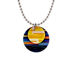 Background Abstract Horizon 1  Button Necklace by Wegoenart