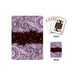 Ornamental Leaves Wallpaper Plants Playing Cards Single Design (Mini) Back