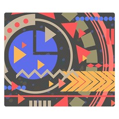 Background Abstract Colors Shapes Double Sided Flano Blanket (small)  by Wegoenart