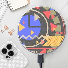 Background Abstract Colors Shapes Wireless Charger by Wegoenart