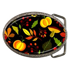 Pumpkin Fall Autumn Pattern Belt Buckles by Wegoenart