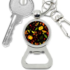 Pumpkin Fall Autumn Pattern Bottle Opener Key Chain by Wegoenart