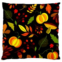 Pumpkin Fall Autumn Pattern Large Cushion Case (one Side) by Wegoenart