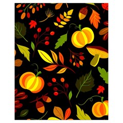 Pumpkin Fall Autumn Pattern Drawstring Bag (small) by Wegoenart