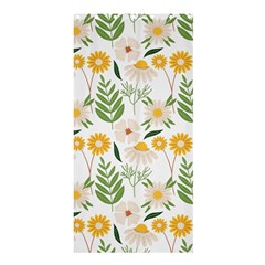 Flower White Pattern Floral Nature Shower Curtain 36  X 72  (stall) 