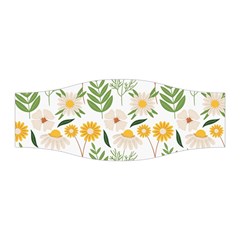 Flower White Pattern Floral Nature Stretchable Headband by Wegoenart