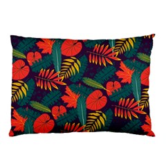 Leaves Pattern Wallpaper Seamless Pillow Case (two Sides) by Wegoenart