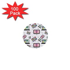 Computer Technology Communication 1  Mini Buttons (100 Pack)  by Wegoenart