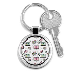 Computer Technology Communication Key Chain (round) by Wegoenart