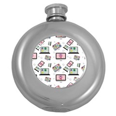 Computer Technology Communication Round Hip Flask (5 Oz) by Wegoenart