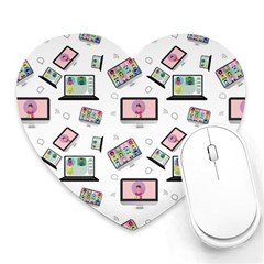 Computer Technology Communication Heart Mousepads by Wegoenart