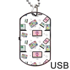 Computer Technology Communication Dog Tag Usb Flash (two Sides) by Wegoenart