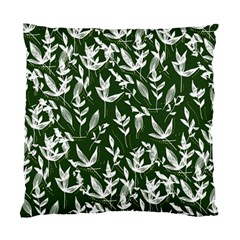 Leaves Pattern Wallpaper Watercolor Standard Cushion Case (one Side) by Wegoenart