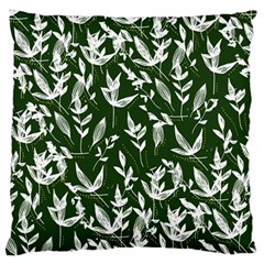 Leaves Pattern Wallpaper Watercolor Large Cushion Case (one Side) by Wegoenart