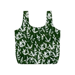 Leaves Pattern Wallpaper Watercolor Full Print Recycle Bag (s) by Wegoenart