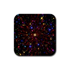 Abstract Background Star Wallpaper Rubber Coaster (square) by Wegoenart