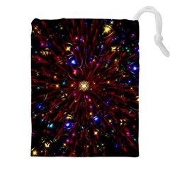 Abstract Background Star Wallpaper Drawstring Pouch (4xl) by Wegoenart