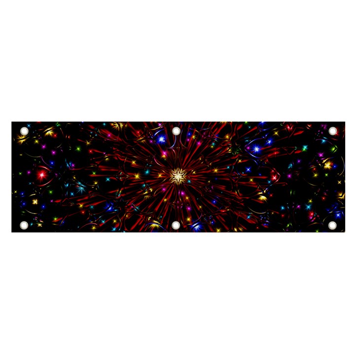 Abstract Background Star Wallpaper Banner and Sign 6  x 2 