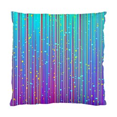 Blue Magenta Speckles Line Standard Cushion Case (two Sides) by Wegoenart