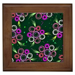 Floral Pattern Non Seamless Flower Framed Tile by Wegoenart