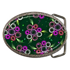 Floral Pattern Non Seamless Flower Belt Buckles