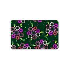 Floral Pattern Non Seamless Flower Magnet (name Card) by Wegoenart