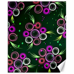 Floral Pattern Non Seamless Flower Canvas 16  x 20 