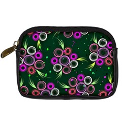 Floral Pattern Non Seamless Flower Digital Camera Leather Case