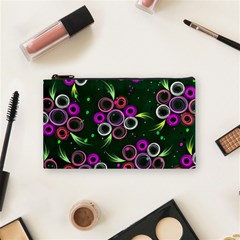 Floral Pattern Non Seamless Flower Cosmetic Bag (Small)