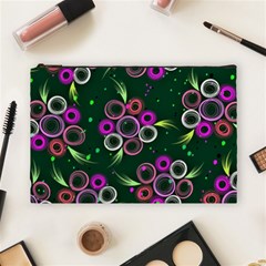 Floral Pattern Non Seamless Flower Cosmetic Bag (Large)