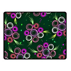 Floral Pattern Non Seamless Flower Fleece Blanket (small) by Wegoenart