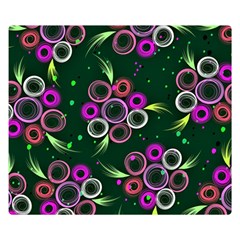 Floral Pattern Non Seamless Flower Double Sided Flano Blanket (small)  by Wegoenart